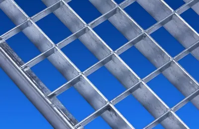 Produktbild von Gitterrost 390x1090mm / 400x1100mm 40 x 110cm verzinkt Maschenweite 30x30mm Bauhöhe 20mm