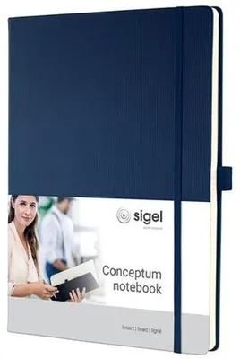 Obrázok produktu pre sigel CO647 Notizbuch,A4,liniert,d´blau,