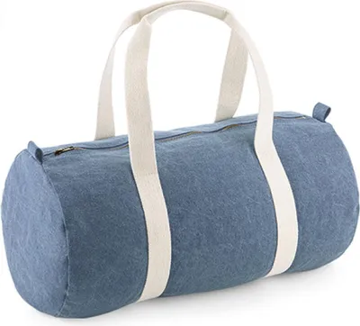 Immagine prodotto di BagBase BG646 | Borsa da viaggio Denim Barrel Bag - 25 x 50 x 25 cm - Colore: Light Denim - Dimensioni: 25 x 50 x 25 cm