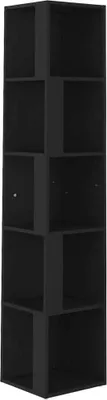 Immagine prodotto di vidaXL Scaffale angolare nero 33x33x164,5 cm Materiale ligneo