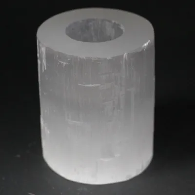 Imagen del producto de Candelabro Selenita cilindro- 10 cm