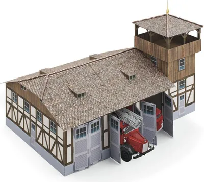 Produktbild von Schreiber-Bogen Kartonmodellbau Feuerwehrhaus O