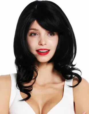 Produktbild von WIG ME UP Perücke lang wellig voluminös Scheitel Schwarz VK-44-1B