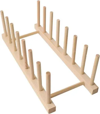 Image de Panier à couverts en bois, 1 pièce, pour ustensiles de cuisine