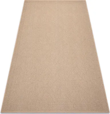 Produktbild von Wollteppich VILLA 7636/77800 Zigzag SIZAL, flachgewebt beige beige 240x340 cm
