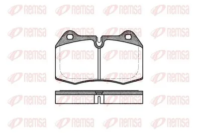 Produktbild von REMSA Bremsbeläge Satz Vorne Bremsklötze für BMW 7 (E38) 0441.00