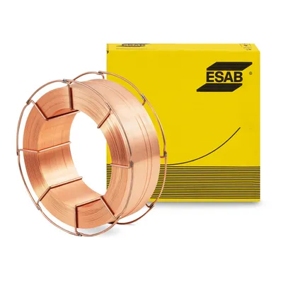 Produktbild von Schweißdraht - verkupfert - Massivdraht - u. A. Bau-/Rohr-/Feinkornbau-/Schiffbaustahl - 1.0 mm - 18 kg