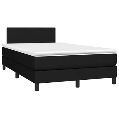 Obrázok produktu pre vidaXL Box spring posteľ s matracom čierna 120x190 cm látka