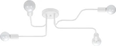 Immagine prodotto di Lampada da soffitto PLANUM bianca 4xE27x15W in metallo, dimensioni: 15,5x78x58 cm, IP20, Pure Lume