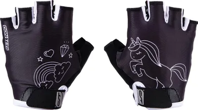 Productafbeelding van Contec Kinderhandschoen, model Unicorn, maat L, zwart/wit