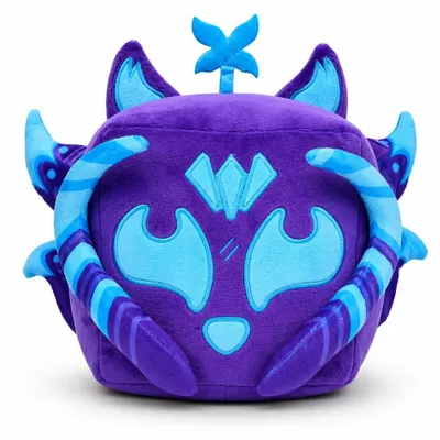 Image de Peluche Wiztex Bloxx-Fruits - 13 cm - Jouet en peluche violet, idéal comme cadeau pour les fans de Blox Fruits. (Basé sur une vidéo YouTube)