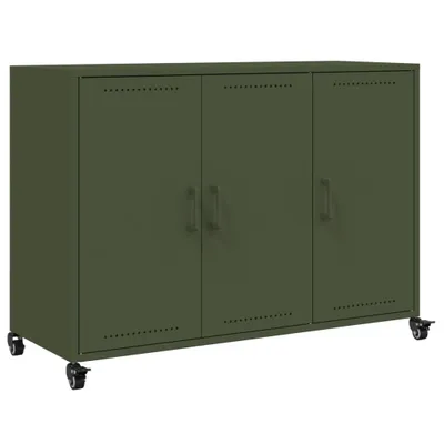 Zdjęcie produktu dla Szafka, oliwkowa, 100,5x39x72 cm, stal