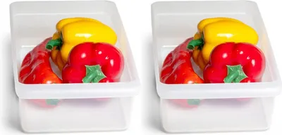 Produktbild von Novaliv 2x Kühlschrank Organizer 30,5 x 7,5 x 16 cm BPA-frei Küchenordnung  Germany Kühlschrank organisation Lebensmittelecht Aufbewahrung Haushalt Spühlmaschinenfest Ordnungssystem Küche