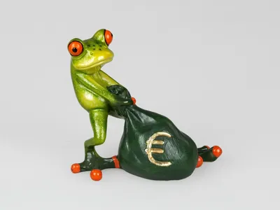 Produktbild von Formano Frosch schleppt schweren Geldsack