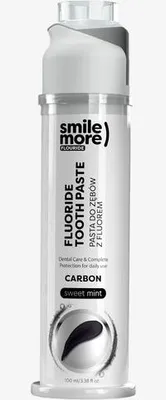 Produktbild von HISKIN Smile More) Zahnschmelz-revitalisierende Zahnpasta mit Aktivkohle und süßer Minze, 100 ml