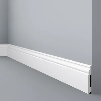 Immagine prodotto di Modanatura per pavimenti NMC FB2F WALLSTYL Noel Marquet Modanatura decorativa per bordi Modanatura decorativa classica colore bianco 2 m