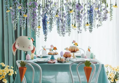 Immagine prodotto di 8 decorazioni per torta con fiori per il brunch di Pasqua 13 cm