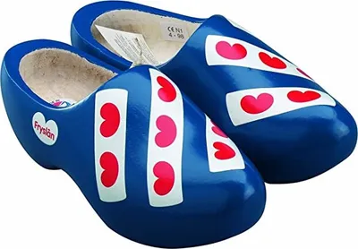 Produktbild von Original holländische Holzschuhe: Der Friesische mit Flagge (Gr. 31-32)