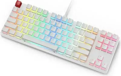 Image de Glorious Aura PBT Doubleshot 105 Keycap, clavier mécanique blanc américain