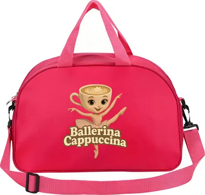 Zdjęcie produktu dla Podróżna torba na ramię czerwona - Ballerina Cappuccina