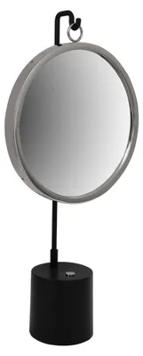 Produktbild von Eleganca Tischspiegel aus schwarz-silbernem Metall