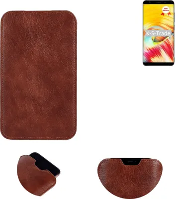 Produktbild von K-S-Trade Schutzhülle Handyhülle kompatibel mit Vernee T3 Pro Handytasche Kunstleder Sleeve in braun