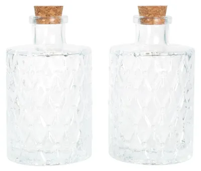 Dekorative Glasflaschen 150 ml rund 6,4x6,4x11,3 cm
