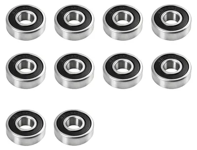 Kugellager 6000 2RS, 10 Stück, 10x26x8 mm, doppelt abgedichtet