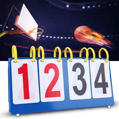 Produktbild von Sport Scoreboard - Tragbares Flip Scoreboard für Tischtennis und Basketball - 3/4 Ziffern