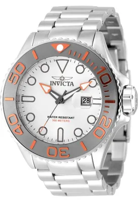 Produktbild von Invicta Grand Diver 49152 Herrenuhr - Quarzwerk - Edelstahl mit silbernem Zifferblatt - 52 mm