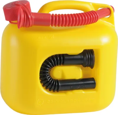 Produktbild von Hünersdorff Kanister Premium (un) Benzinkanister 5l gelb Kunststoff, un