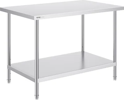 Zdjęcie produktu dla Stół Roboczy ze Stali Nierdzewnej 86x121x76cm