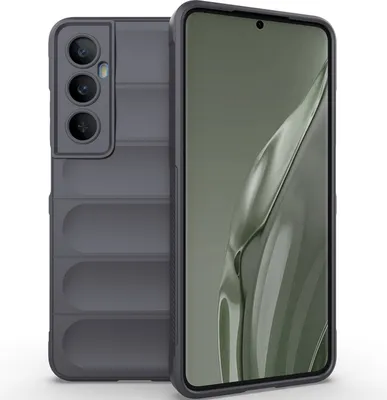 Produktbild von Handyhülle für Realme C65 4G Weich TPU Silikon Stossfest Anti-rutsch Hülle Dunkelgrau