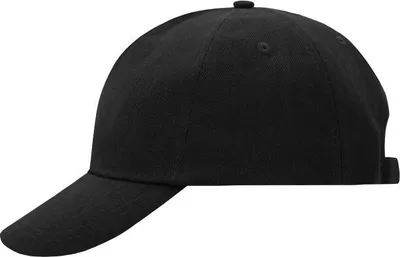 Produktbild von Klassisches 5 Panel Cap aus heavy brushed Baumwolle black, Gr. one size