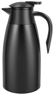 Isolierkanne 2 l Edelstahl 304, 20-24 h, schwarz