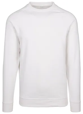 Produktbild von Build Your Brand - Sweatshirt Rundhalsausschnitt für Herren/Damen Uni Raglanärmel LT2183 (S) (Weiß)