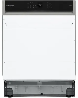Produktbild von Telefunken Geschirrspüler 60 cm teilintegrierbar, Einbau Spülmaschine, 12 Maßgedecke, 6 Programme, AquaStop, GET6012DI