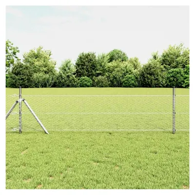 Produktbild von Zaunpfosten Silber 50 x 0,6 m (25 mm Mesh) Stahl Gartenzaun für Hundezaun, Weidezaun, Gartenzaun und Hühnerzaun