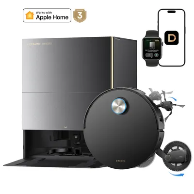 Produktbild von Dreame X60 Pro Ultra Complete Staubsauger Roboter mit Wischfunktion,42kPa Saugkraft,Doppelter UltraExtend-Arm,Zwei KI-Kameras,Selbstreinigung,Grau