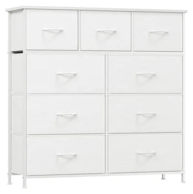 Productafbeelding van Kledingkast met 9 lades, 100x99x30 cm, wit