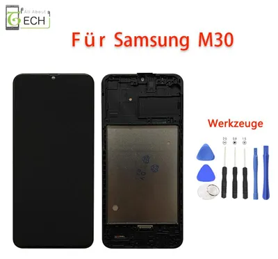 Produktbild von Für Samsung Galaxy M30 SM-M305FN OLED Display mit Rahmen Touch Screen Bildsch...