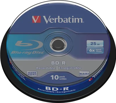 Produktbild von Verbatim - 10 x BD-R - 25 GB 6x - Spindel