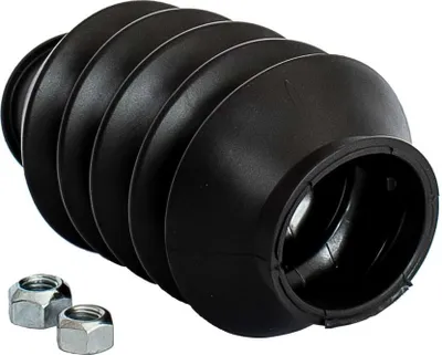 Produktbild von KNOTT Faltenbalg Schutzgummi für Auflaufeinrichtung KF27 bis KF35, Länge 150 mm, Loch 55 mm, Abdichtung Zugstange, für Anhänger