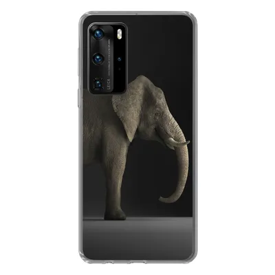 Produktbild von MuchoWow® Handyhülle Schutzhülle Hülle für Huawei P40 Pro Elefant - Tiere - Licht Silikon Softcase Handy Hülle - Schutz