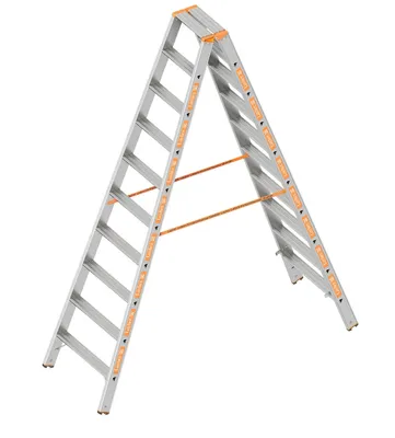 Image de Layher Topic 1043 Échelle à marches 2 x 10 marches