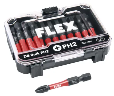 Produktbild von FLEX Bit-Set DB Bulk PH2-50mm VE15  - 534158