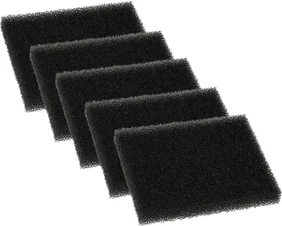 Produktbild von vhbw 5x Staubsaugerfilter kompatibel mit Makita DVC261, DVC260, DVC265 Staubsauger - Schaumstofffilter Schwarz