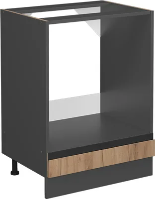 Zdjęcie produktu dla Szafka kuchenna Vicco R-Line Złoty dąb energetyczny 60 cm J-Shape, bez blatu roboczego, Model 39727