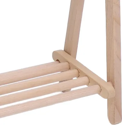 Produktbild von 1:12 Puppenhaus Kleiderständer Holzbodenständer Puppenzubehör Miniatur-Kleidungsstück