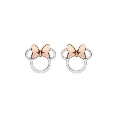 Produktbild von Disney Disney ES00004TL.CS Ohrstecker Damen Mädchen Minnie Mouse Silber Roségold